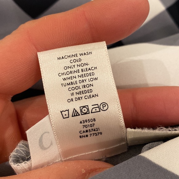 Ann Taylor Blue Gingham Dress Size 6 EUC - Picture 6 of 6